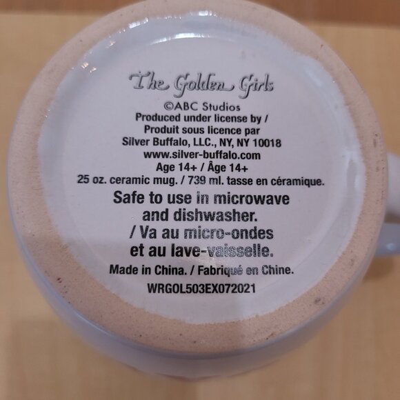 Golden Girls Mug Squad Goals 25 Oz Ceramic ABC Studios Silver Buffalo Design - Picture 12 of 16